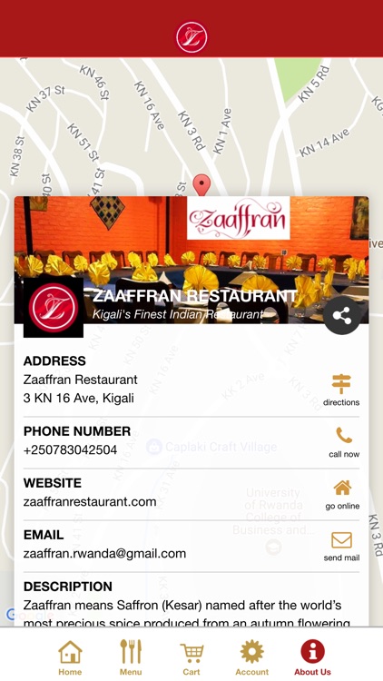 Zaaffran Restaurant