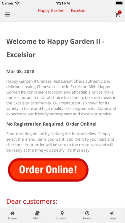 Happy Garden II Excelsior