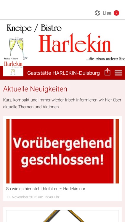 Gaststätte HARLEKIN-Duisburg