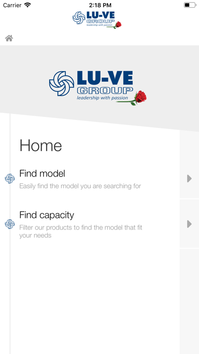 Screenshot #1 pour LU-VE Group e-CATALOGUE