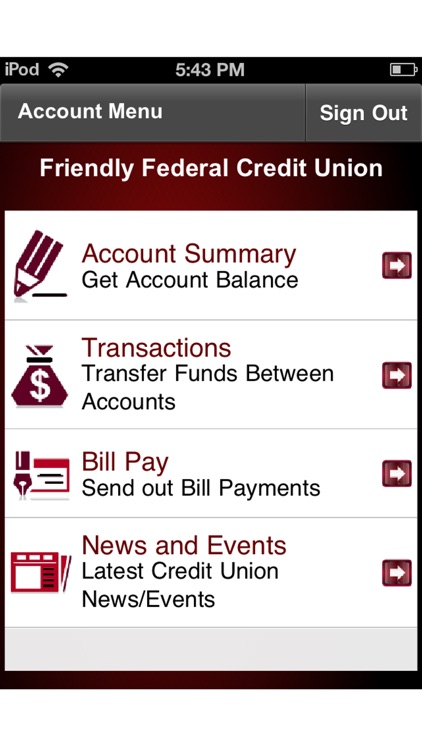 Friendly FCU Mobile