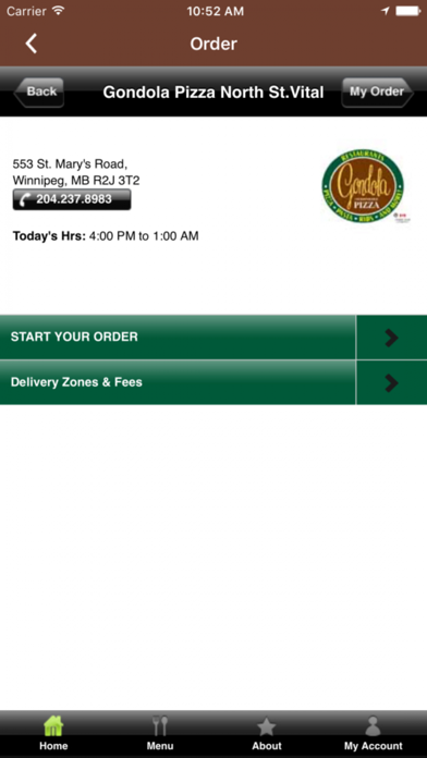 Gondola Pizza. Screenshot 2 - AppWisp.com Gondola Pizza. Screenshot 2 - AppWisp.com