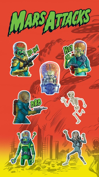 Screenshot #1 pour Mars Attacks Stickers