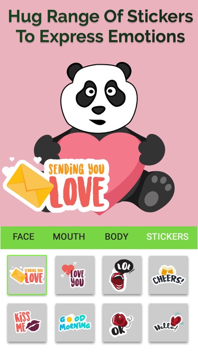Screenshot #2 pour Panda Emoji: Faites des autocollants Panda et Moji