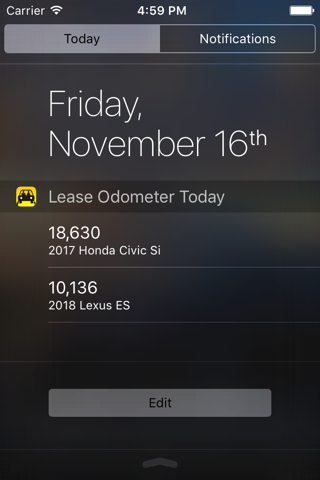 Lease Odometer screenshot 2