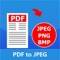 What is PDF to JPEG