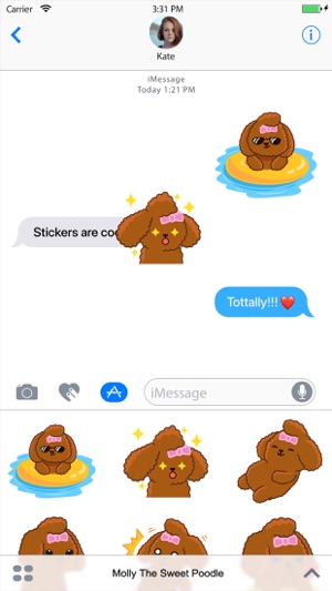 Bella The Princess Poodle Sticker(圖2)-速報App