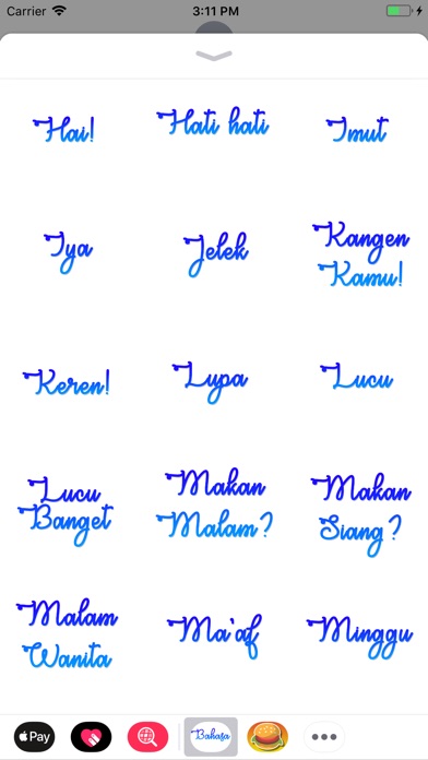 Bahasa Stickers screenshot 3