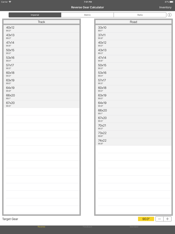 Screenshot #4 pour Track Cycling Gear Calculator