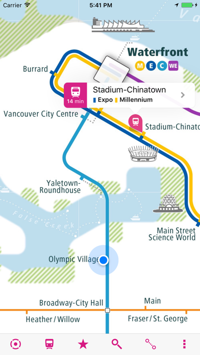 Screenshot #1 pour Vancouver Rail Map Lite