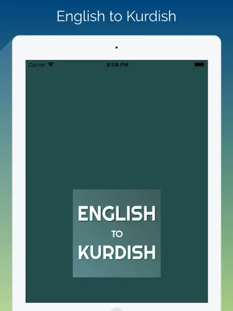 English to Kurdish Translator