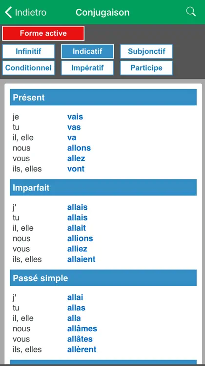 Screenshot 4 di 5 di Dictionnaire italien Larousse