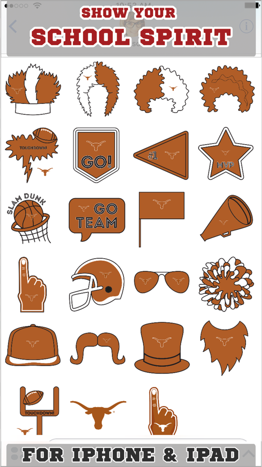 University of Texas Stickers for iMessage - 2.0 - (iOS)