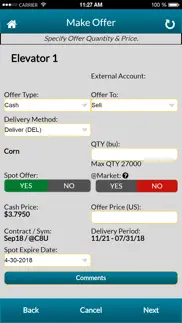 valero: grain marketing portal iphone screenshot 4