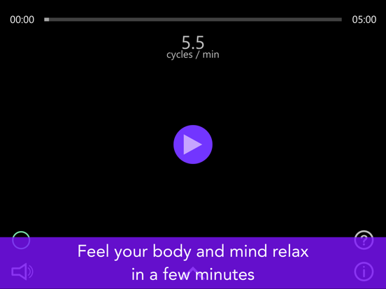 Kardia Deep Breathing iPad screenshot 2 - Health & Fitness app