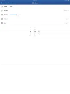 Auto-Shutoff Alarm Clock iPad image 3