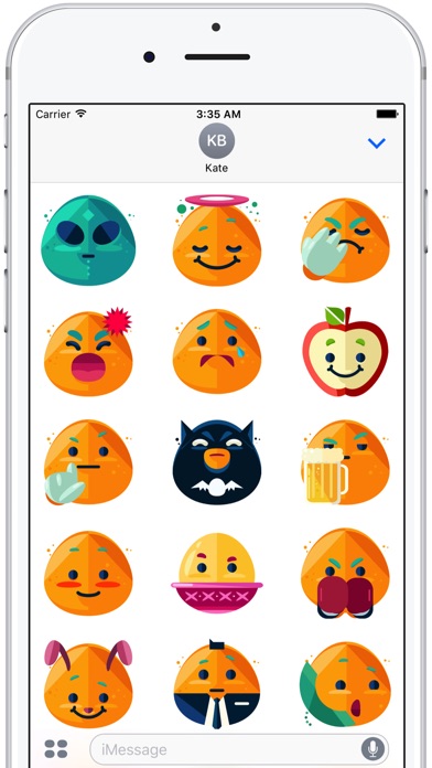 Flat Emoji Stickers Pack screenshot 3