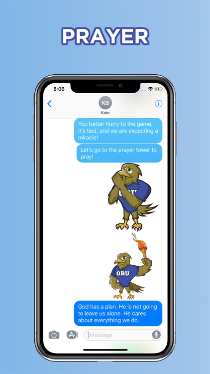 ORU Eagle Stickers