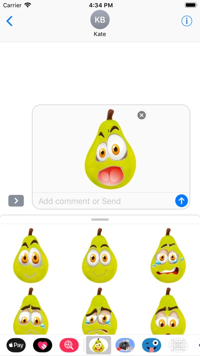 Pear face smileys screenshot 3