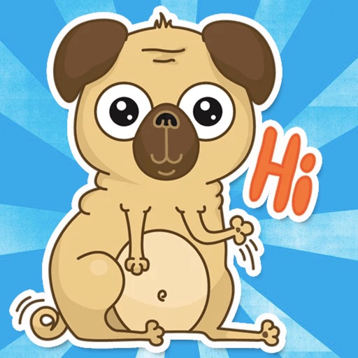 Pugsly! Stickers