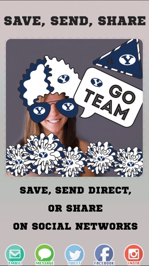 BYU Cougars+ Selfie Stickers(圖3)-速報App