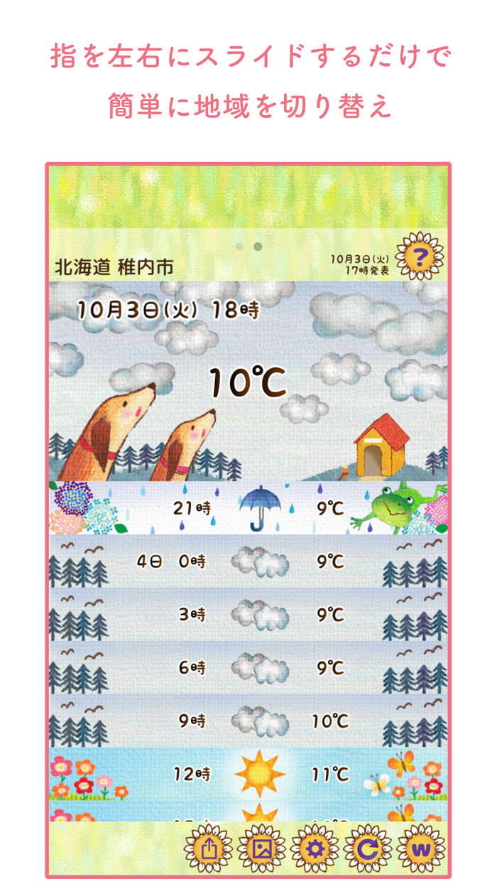 かわいい天気予報3 - 天気予報を可愛くお届け -