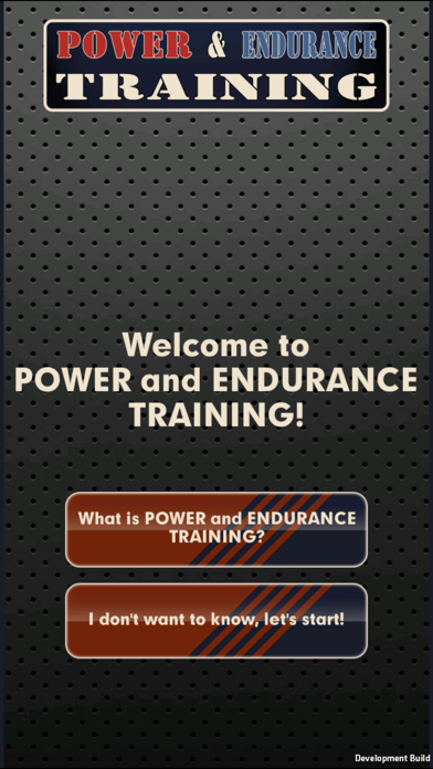 Screenshot #1 pour Power and Endurance Training