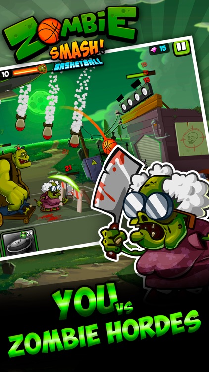Zombie Smash Basketball - Tower Defense! screenshot-0