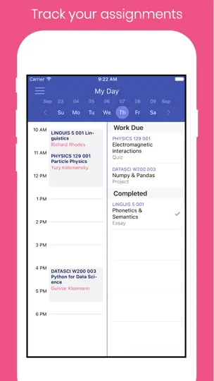 Captura de pantalla de Studious en iPhone 2