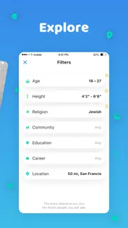 shalom - jewish dating app iphone screenshot 3