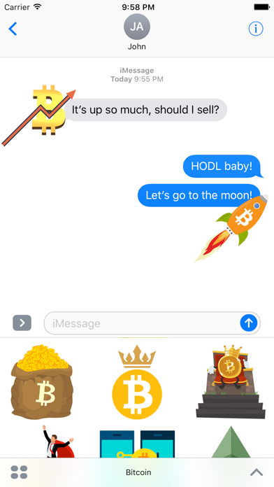 Screenshot #1 pour Bitcoin Crypto Stickers