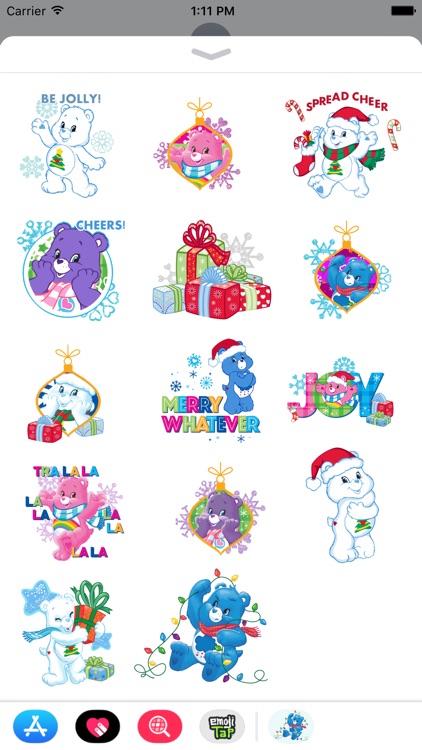 Care Bears Holiday Stickers