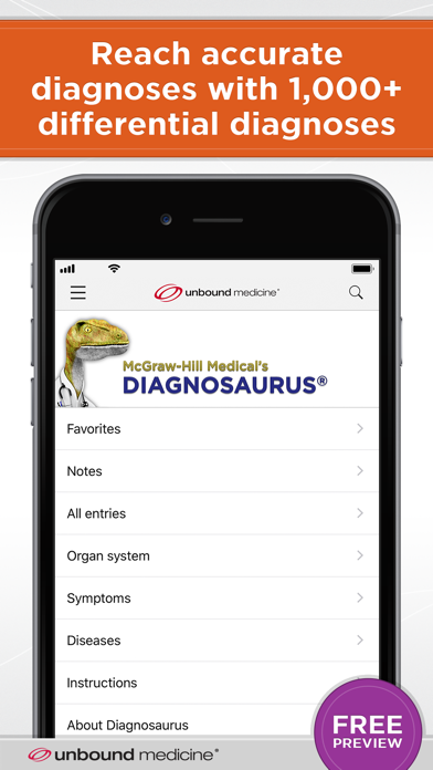 Diagnosaurus® DDx Screenshot