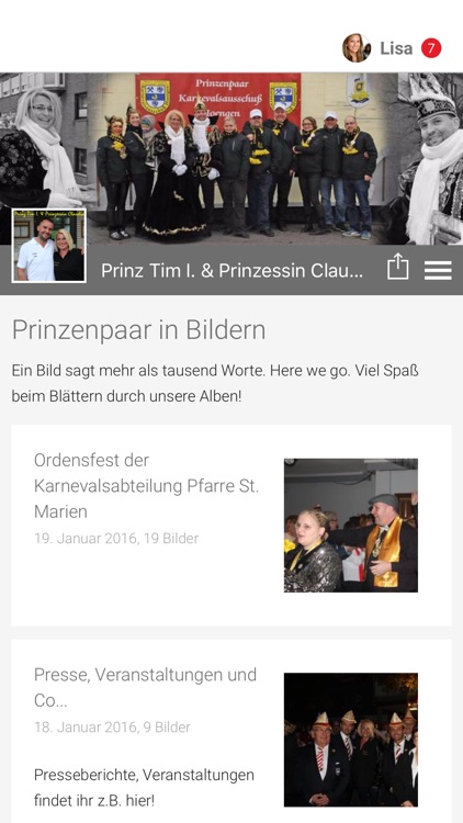 Prinzenpaar des KAH 2015/2016