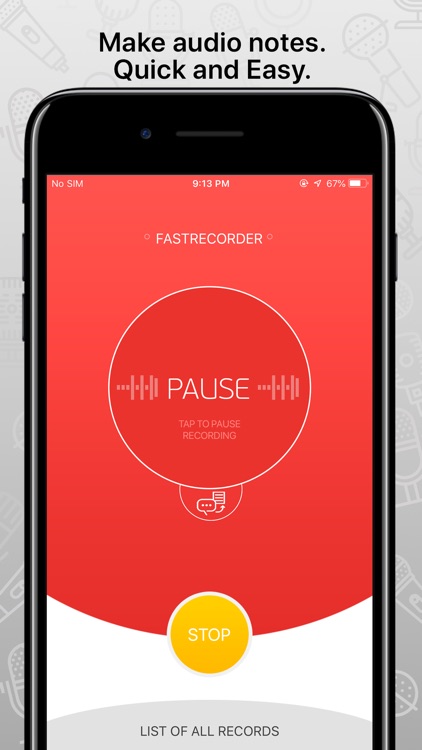 FastRecorder audio recording screenshot-0