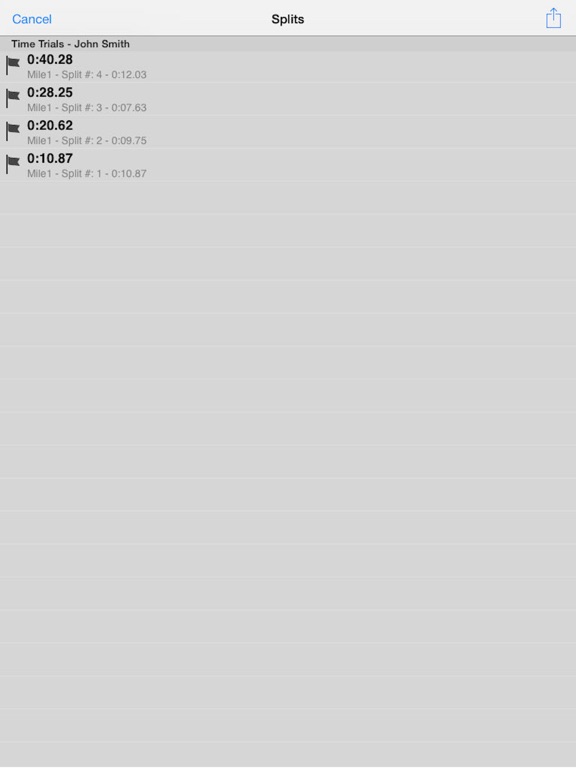 StopWatch + Camera iPad screenshot 4 - Sports app