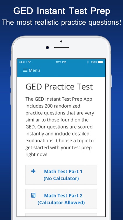 GED Instant Test Prep