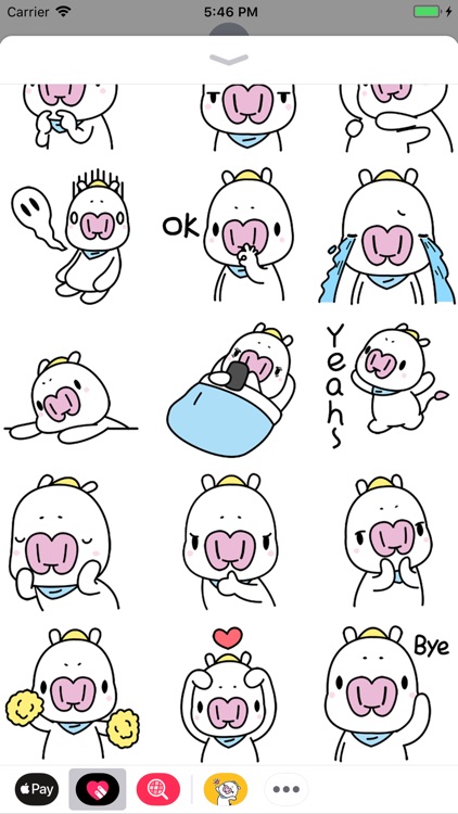 Sunny Pig Animated Stickers