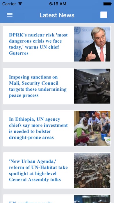 UN News screenshot 2