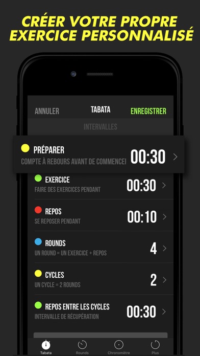 Screenshot #3 pour Minuteur Plus – Workouts Timer