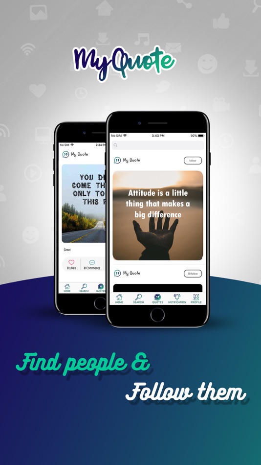 #3. MyQuotes - Emotion Creator (iOS) De: Devhen Applab Private Limited