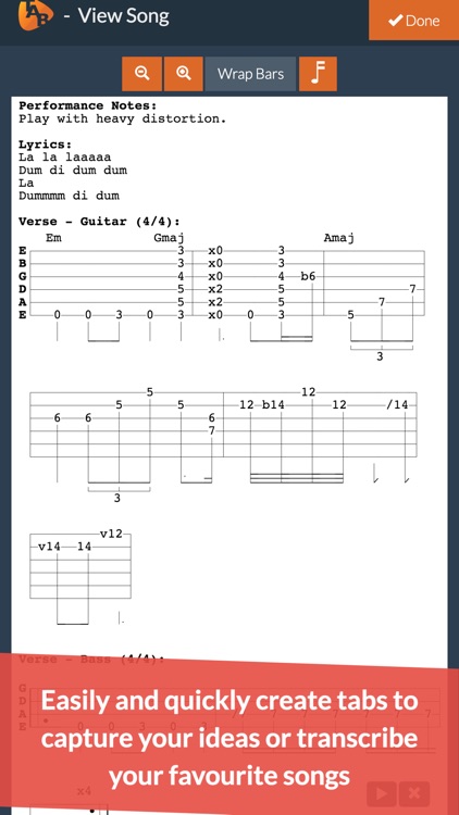Guitar Notepad - Tab Editor