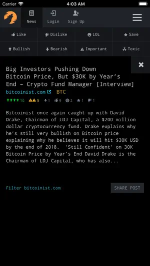 CryptoPanic screenshot 3