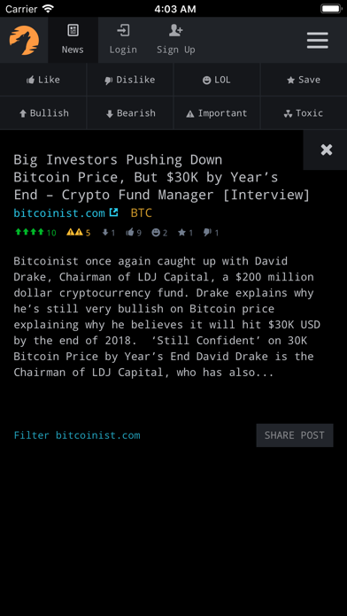 CryptoPanic Screenshot