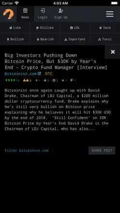 CryptoPanic: Screenshot 3 von 3