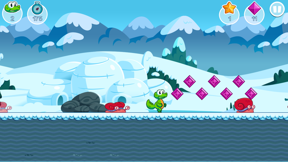 #4. Croc's World Run (iOS) 由: Sprakelsoft GmbH