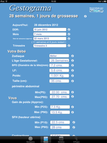 Screenshot #5 pour Gestogram pour la grossesse