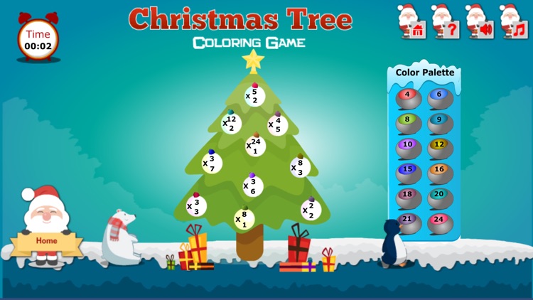 Christmas Multiplication Game