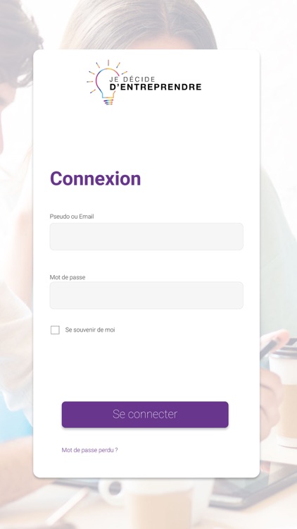 JE DÉCIDE D'ENTREPRENDRE