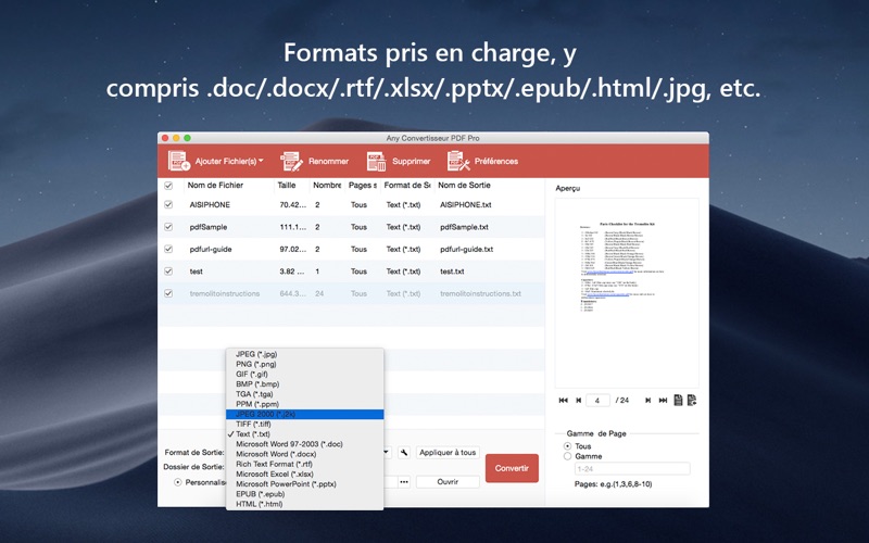 Screenshot #3 pour Any Convertisseur PDF Pro